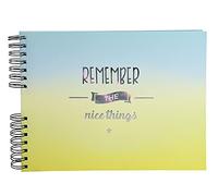 Exacompta - Réf. 16043E - 1 Album photos à spirales CANDY BLUE 50 pages noires pour photos de classe - Format 32x22 cm -couverture pelliculage mat - 150 photos