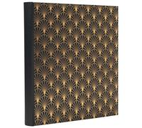 Exacompta - Réf. 16095E - Album photos livre NeoDeco - 300 photos - 60 pages noires - format 29 x 32 cm - couverture en carton recouvert de papier texturé noir avec effet brillant