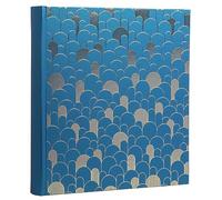 Exacompta - Réf. 16096E - Album photos livre NeoDeco - 300 photos - 60 pages noires - format 29 x 32 cm - couverture en carton recouvert de papier texturé bleu avec effet brillant