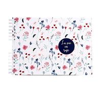 Exacompta - Réf. 16213E - Album photos à spirales LA VIE EN ROSE - 150 photos - 50 pages blanches - format 32 x 22 cm - couverture en papier imprimé recouverte d'un pelliculage mat - certifié FSC®