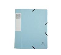 Exacompta - Réf. 16460E - Boite de classement avec élastiques CARTOBOX - livrée à plat - dos de 6 cm - en carte lustrée Aquarel - dimensions 25 x 33 cm - pour A4 - Couleur aléatoire