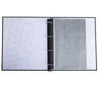 Exacompta - Réf. 16816E - 60 pages pour album photos classeur au format 21 x 29,7 cm - avec feuilles protectrices cristal - format à classer 10 x 15 cm - Noir