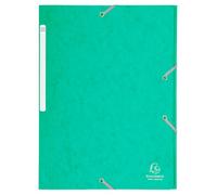 EXACOMPTA Chemise à élastiques Maxi capacity carte lustrée 425gm2 - A4 - Vert