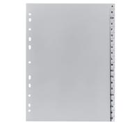 Exacompta - Réf 1720B - Intercalaires en polypropylène gris - 20 touches imprimé