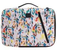 Exacompta - Réf. 17212E - 1 Housse ordinateur compatible avec PC de 13-14 pouces - poignée rétractable - petite poche à l'avant - fermeture zippée sur 2 côtés - en tissu recyclé - Africa