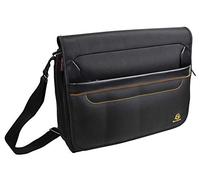 Exacompta - Réf. 17234E - 1 Besace Messenger ordinateur Exactive - pour ordinateur portable jusqu'à 14" - fermeture aimantée - passant au dos - dimensions 38 x 30,5 x 10 cm - couleur noir