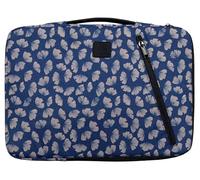 Exacompta - Réf. 17251E - 1 Housse ordinateur compatible avec PC de 13-14 pouces - poignée rétractable - petite poche à l'avant - fermeture zippée sur 2 côtés - en tissu recyclé - Zen