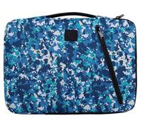 Exacompta - Réf. 17255E - 1 Housse ordinateur compatible avec PC de 13-14 pouces - poignée rétractable - petite poche à l'avant - fermeture zippée sur 2 côtés - en tissu recyclé - Veggie