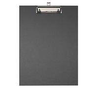 Exacompta - Ref. 17291E - Carton de 10 Porte-blocs à pince en carton rembordé papier enduit avec pince et système d'accroche mural - Dimensions : 23 x 32 cm pour document au format A4 - Noir