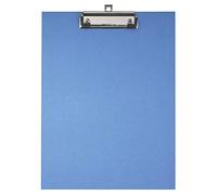 Exacompta - Ref. 17292E - Carton de 10 Porte-blocs à pince en carton rembordé papier enduit avec pince et système d'accroche mural - Dimensions : 23 x 32 cm pour document au format A4 - Bleu