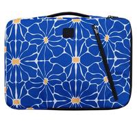 Exacompta - Réf. 17353E - 1 Housse ordinateur compatible avec PC de 15-16 pouces - poignée rétractable - petite poche à l'avant - fermeture zippée sur 2 côtés - en tissu recyclé - Flower