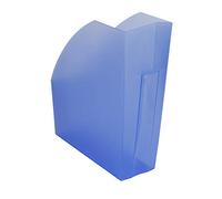 Exacompta - Réf. 18010D - Porte- revues/Range-revues THE MAGAZINE - Dimensions 29,2 x 11 x 32 cm - Pour documents formats A4-A4+, catalogues, magazines - coloris bleu glacé translucide