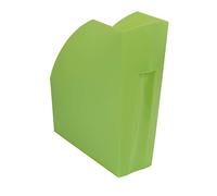 Exacompta - Réf. 18097D - Porte- revues/Range-revues THE MAGAZINE - Dimensions 29,2 x 11,0 x 32,0 cm - Pour documents formats A4-A4+, catalogues, magazines - Coloris vert pomme translucide