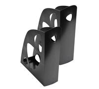 Exacompta - Réf. 181014NSD - Lot de 2 porte-revues ECOMAG Ecoblack, classeur à revue économique, catalogues, magazines, rangement pour documents A4 et A4+ - Largeur 7,7 cm - Noir