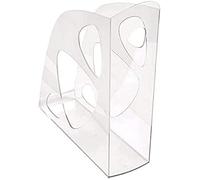 Exacompta - Réf. 18123D - Lot de 10 porte revues ECOMAG - Dimensions 24,8 x 7,7 x 25,7 cm - Classeurs à revues pour documents au format A4 et A4 maxi - Couleur Cristal