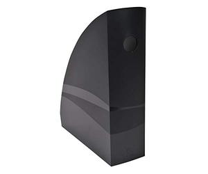 Exacompta - Réf. 182014D - Lot de 6 porte-revues MAG-CUBE Ecoblack, pour rangement documents A4 et A4+, catalogues, magazines - Dimensions : Prof 26,6 x larg 49,2 x Haut 30,5 cm - Noir