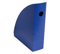 Exacompta - Réf. 18204D - 1 Porte-revues MAG-CUBE BeeBlue, classeur à revues, rangement pour documents, catalogues, magazines largeur 8,2 cm - Pour formats A4 et A4 maxi - Couleur bleu marine