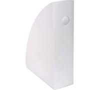 Exacompta - Réf. 18213D - 1 Porte-revues MAG-CUBE Office, pour rangement documents A4 et A4+, catalogues, magazines - Dimensions : Prof 26,6 x larg 8,2 x Haut 30,5 cm - Couleur blanc