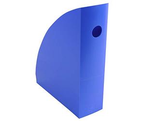 Exacompta - Réf. 18279D - Lot de 6 Porte-revues MAG-CUBE Iderama opaque, pour rangement documents A4 et A4+, catalogues, magazines - Dimensions : Prof 26,6 x larg 49,2 x Haut 30,5 cm - Bleu glacé