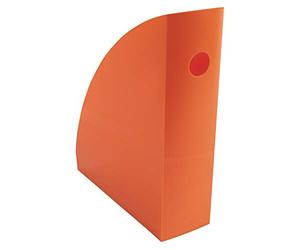 Exacompta - Réf. 18288D - Lot de 6 Porte-revues MAG-CUBE Iderama opaque, pour rangement documents A4 et A4+, catalogues, magazines - Dimensions : Prof 26,6 x larg 49,2 x Haut 30,5 cm -Tangerine