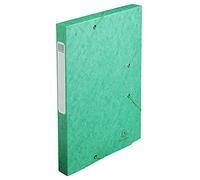 Exacompta Boîte de classement Cartobox A4, dos 30 mm, vert, carte lustrée 5/10 (H)320x240 mm