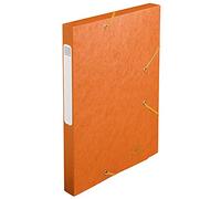 Exacompta Boîte de classement Cartobox A4 Dos 25 mm Carte lustrée 400 g/m² Orange