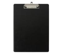 Exacompta - Réf. 19291E - Carton de 10 porte-blocs à pince avec pochette plastique sur le dos - Système d'accroche mural - Dimensions : 23 cm x 32 cm pour document format A4 - Noir