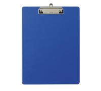 Exacompta - Réf. 19292E - Porte-bloc à pince avec pochette plastique sur le dos - Système d'accroche mural - Dimensions : 23 cm x 32 cm pour document format A4 - Coloris bleu