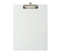 Exacompta - Réf. 19296E - Porte-bloc à pince avec pochette plastique sur le dos - Système d'accroche mural - Dimensions : 23 cm x 32 cm pour document format A4 - Coloris blanc