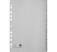 Exacompta - Réf. 1931E - Intercalaires gris en polypropylène recyclé avec 31 onglets imprimés numériques de 1 à 31 - Format à classer A4 - Dimensions 22,5 x 29,7 cm - certifiés Ange Bleu
