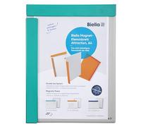 Exacompta - Réf. 19393E - Porte-bloc avec 2 rabats aimantés - Adhérence aux surfaces en métal - Utilisation en recto et verso - Dimensions : 25 x 32,5 cm - pour documents A4 - Coloris turquoise