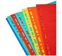 Exacompta Intercalaires Réf. 2112E – carte recyclée 220g/m² coloris vifs 12 onglets A4 maxi
