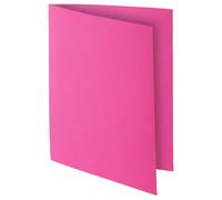 Exacompta - Réf. 217120E - Carton de 10 paquets de 10 chemises rigides ROCK''S 210 g/m2 aux couleurs vives - chemises certifiées PEFC™ - dimensions 24 x 32 cm pour format A4 - couleur rose