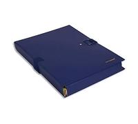 Exacompta - Réf. 22003E - 1 chemise à dos extensible balacron Extensor - 1 rabat - fermeture par scratch et boucle métallique - capacité 1200 feuilles - dim 24 x 32 cm - pour A4 - couleur bleu