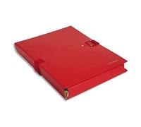 Exacompta - Réf. 22009E - 1 chemise à dos extensible balacron Extensor - 1 rabat - fermeture par scratch et boucle métallique - capacité 1200 feuilles - dim 24 x 32 cm - pour A4 - couleur rouge