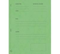 Exacompta - Réf. 220103E - Carton de 5 paquets de 25 dossiers de plaidoirie "Pour/Contre" - en carte lustrée - dimensions 25 x 32 cm pour documents au format A4 - couleur tilleul