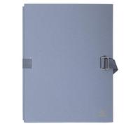 Exacompta Chemise Dos Extensible Avec Rabat Papier Toilé 24x32cm Sangle Gris
