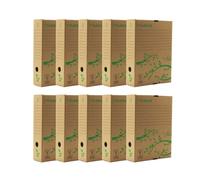 Exacompta - Réf. 225/0000Z Guildhall - Lot de 10 boîtes d'archivage - boîtes écologiques robustes pour documents et dossiers - idéales pour le bureau à domicile