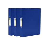 Exacompta - Réf. 226/0002Z- Lot de 3 classeurs 2 anneaux A4, dos de 30 mm, chemises de bureau pour le classement des documents et organisation des dossiers - Bleu