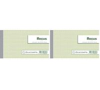 Exacompta - Réf. 23170E - 1 Manifold REÇUS - 50 feuillets numérotés et autocopiants - duplicatas (1 original + 1 copie) - format 105 x 180 mm - certifié FSC - fabriqué en France (Lot de 2)