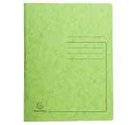 Exacompta - Réf. 240233E - Carton de 25 chemises de classement à ressort en carte lustrée 355 g/m² - couverture imprimée - chemise certifiée FSC® - dimensions 24 x 32 cm pour format A4 - tilleul