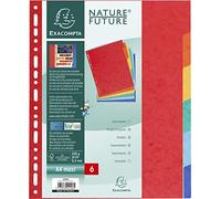 Intercalaires A4+ carton 6 ou 12 touches 6 touches A4+ Extra fort