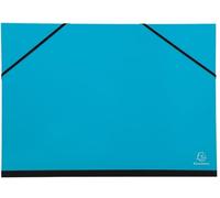 Exacompta - Réf. 25529E - Lot de 5 cartons à dessin Iderama - avec élastiques - intérieur papier blanc - dos toilé - dimensions 28 x 38 cm - format à classer B4 (250 x 353 mm) - couleurs assorties