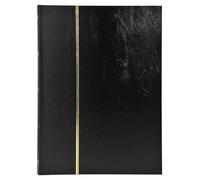Album Timbres EXACOMPTA 30x22cm 64p Simili cuir Noir Noir G