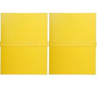 Exacompta - Réf. 2649E - 1 chemise à dos extensible balacron sans rabat - fermeture par sangle auto-agrippante/scratch - capacité 1000 feuilles - dim 24 x 32 cm - pour format A4 - couleur jaune