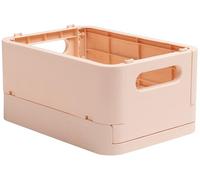 Exacompta - Réf. 27031D - 1 caisse pliable, casier, boîte de rangement multi-usages SMARTCASE - Livrée à plat, dimensions non pliées : Prof.18,8 x larg.13,8 x Haut.9,5 cm - Couleur Nude
