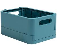 Exacompta - Réf. 27034D - 1 caisse pliable, casier, boîte de rangement multi-usages SMARTCASE - Livrée à plat, dimensions non pliées : Prof.18,8 x larg.13,8 x Haut.9,5 cm - Couleur Bleu pacifique