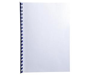 Exacompta - Réf. 2751C - Paquet de 100 plats en carte rigide recy grain toilé 270g/m2 pour couvertures Forever - format à classer A4 - certifiés Ange Bleu - couleur blanc