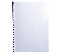 Exacompta - Réf. 2751C - Paquet de 100 plats en carte rigide recy grain toilé 270g/m2 pour couvertures Forever - format à classer A4 - certifiés Ange Bleu - couleur blanc
