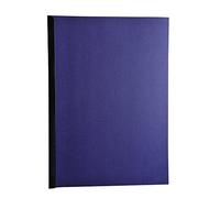 Exacompta - Réf. 2752C - Paquet de 100 plats en carte rigide recyclée grain toilé 270g/m2 pour couvertures Forever - format à classer A4 - certifiés Ange Bleu - couleur bleu foncé
